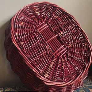Large Vintage Woven Storage Basket